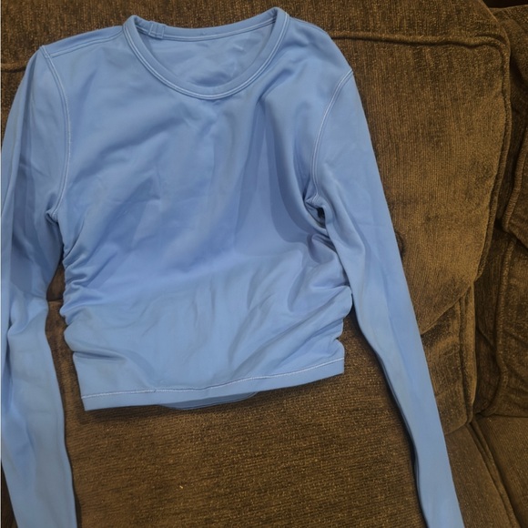 lululemon athletica Light Blue Long Sleeve Crewneck Top - Picture 3 of 6